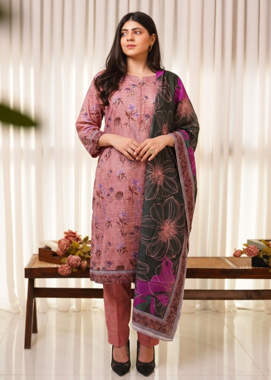 Premium Quality Printed 3Pc Lawn Stitched Casual Dress